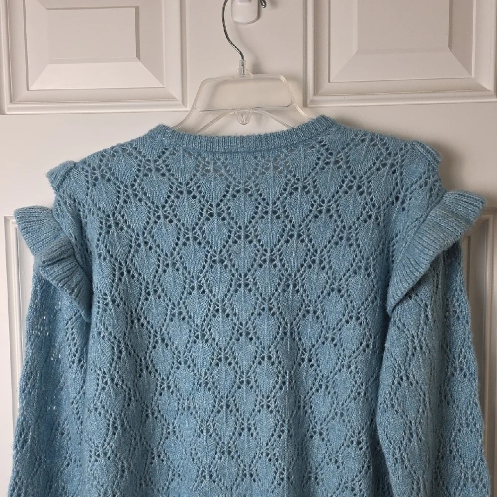 The Children's Place Light Blue Lace Sweater. Size 14